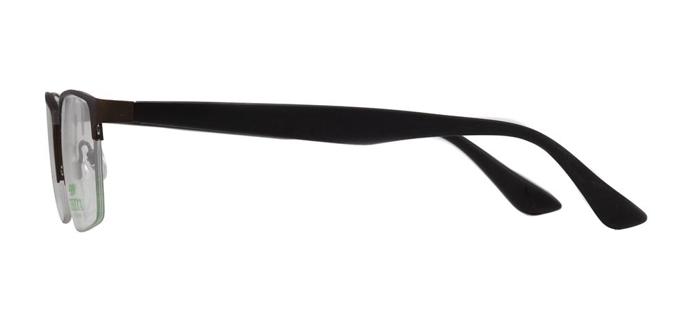 CARETTA Eyeglasses Teenage,Adult Man Rectangular Half Framed Metal Unfiltered CRTTA 7853-C.M119